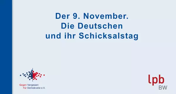 Veranstaltung Der 9. November