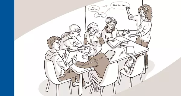 Titelbild des Leitfadens Jugendarbeit