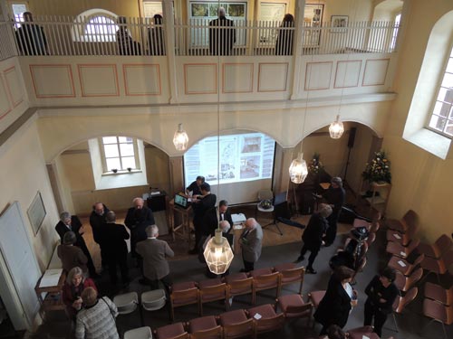 Blick von der Empore in der ehemaligen Synagoge Wenkheim. Foto: David Stellmacher/LpB Blick von der Empore in der ehemaligen Synagoge Wenkheim. Foto: David Stellmacher/LpB